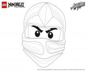 Coloriage ninjago lego visage kai 